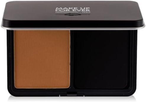 Make Up For Ever Matte Velvet Skin Blurring Powder Foundation (Y445, Amber), 0.38 Ounce (Pack of 1)