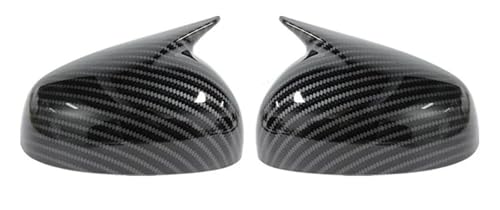 Coque de rétroviseur effet carbone brillant pour Smart Fortwo Forfour 453 millésime 2015-2024