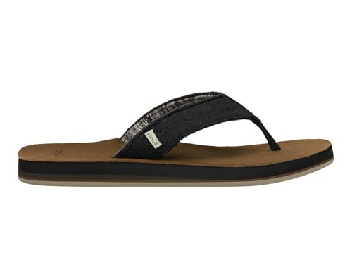 Image of Sanuk Mens Fraid Not Soft Top | Flip Flops for Men | Mens Sandals | Beach Sandals | Supportive & Lightweight | Comfort Footbed