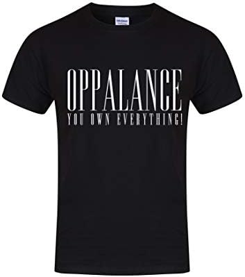 Kelham Print Unisex Slogan T-Shirt Oppalance You Own Everything Black