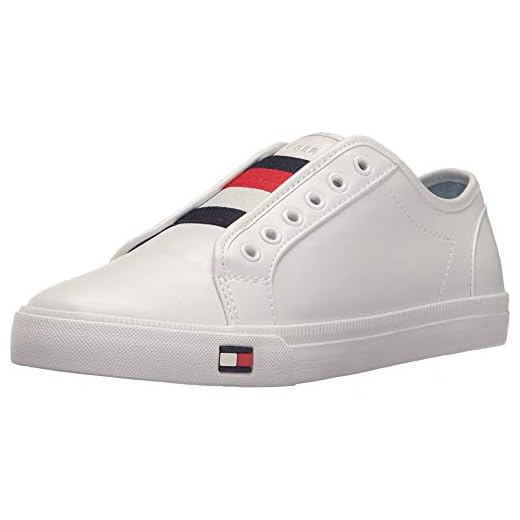 Tommy Hilfiger Women's ANNI Shoe, White, 8.5 M US