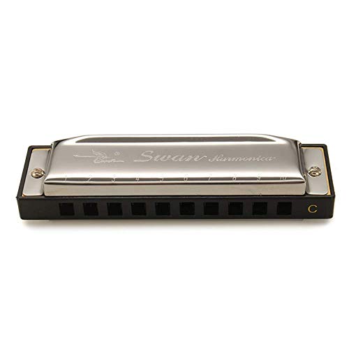 Harmonica de couleur argentée 10 trous 20 tons clé de C pour Blues Jazz Rock Instrument de musique folklorique accordéon… - Les Beatles, Paul McCartney, John Lennon, RIngo Starr, George Harrison Harmonica de couleur argentée 10 trous 20 tons clé de C pour Blues Jazz Rock Instrument de musique folklorique accordéon…