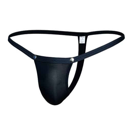 Gogobear Men's Low Rise Ice Silk Thongs Sexy See Through G-String Bikini Briefs Bulge Pouch Underwear Panties2
