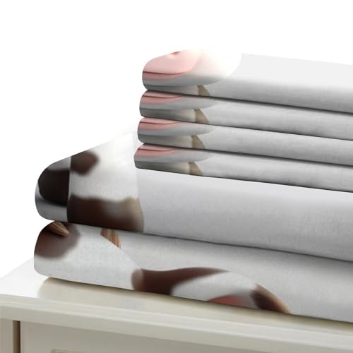 Housses de couettes vaches laitières microfibre premium 200x200cm lit double
