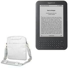 BoxWave Case Compatible with Kindle (3rd Gen 2010) - Encompass Urban Bag, Over Shoulder Messenger Straps Handle Bag Pockets - Cool Grey