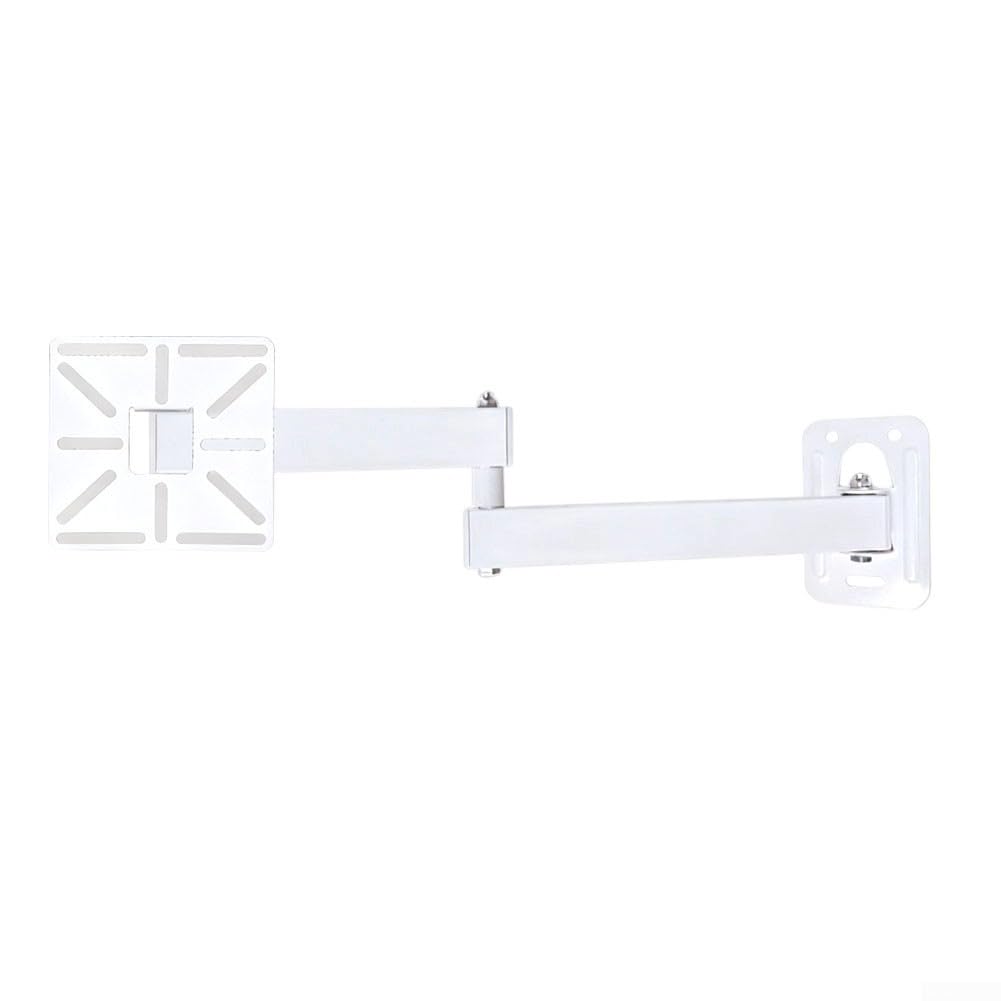 Security Dome Camera Mount L Shaped Movable Wall Bracket for CCTV Systems Adjustable Positioning Sturdy Metal Design Easy Install Compatible Most Models(35 both arms White)