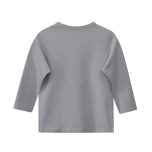 Teen Girls Floral 3/4 Length Sleeve Top Summer Crewneck Casual Athletic Blouse for Kids Soft Comfy (Grey #2, 8-9 Years)3