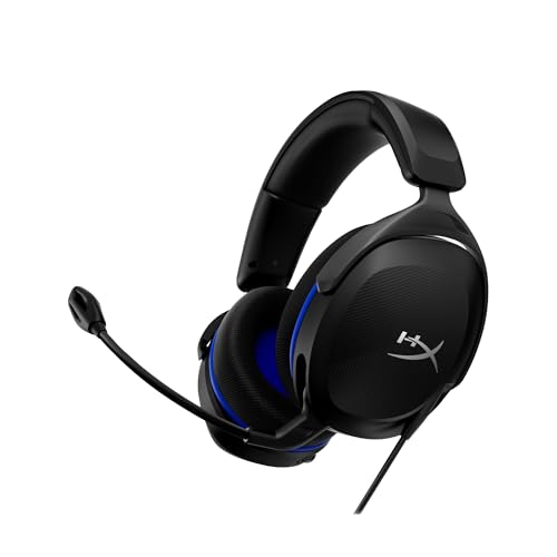 HyperX Cloud Stinger 2 Core, Cascos gaming para Playstation, Drivers de 40 mm y Audio Envolvente, 3.5 mm, Micrófono Plegable con cancelación de ruido - Negro
