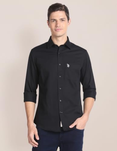 Image of U.S. POLO ASSN. Men's Cotton Regular Fit Shirt