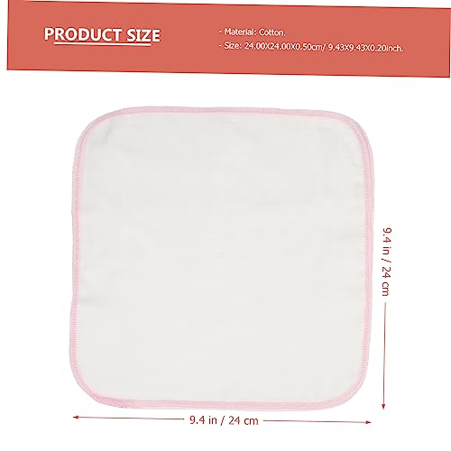 10-Pack Pure Cotton Baby Handkerchiefs Soft Double Layer Face Towels for Delicate Skin for Burping and Cleaning2