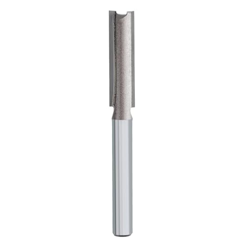 NIBBLAX 6mm Double Flute Straight Router Bit 1/4