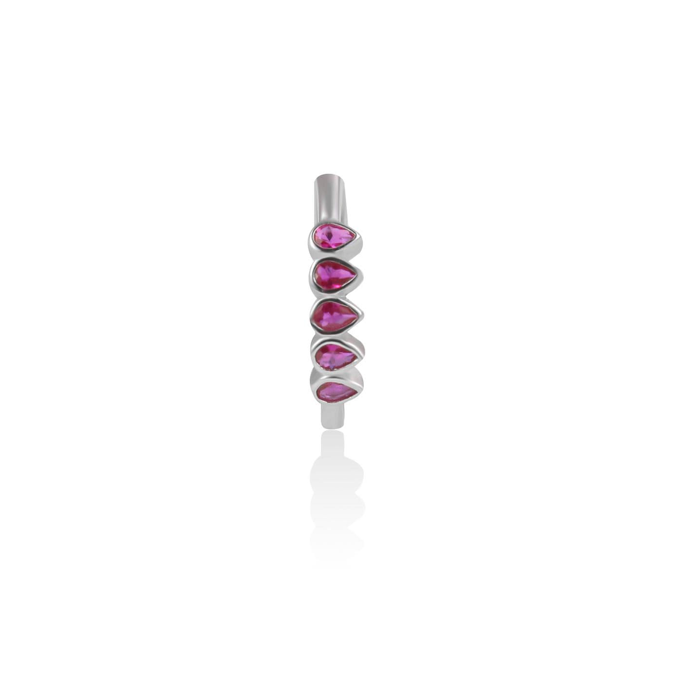 Ruby Drops Elegance Toe Ring-image-4