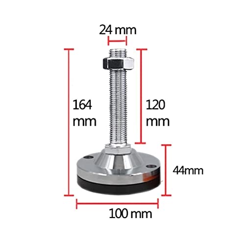 Pieds de nivellement filetés M30 support ajustable pour établi et meuble