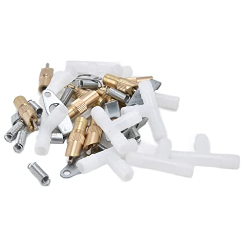 RASTKY Abbeveratoio Automatico per Capezzoli di Irrigazione Durevole per Conigli Roditori, 10 Pezzi Forniture di Pollame per Porcellini D'India - Rame+Plastica+Acciaio Inossidabile