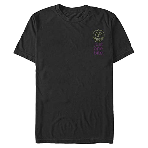 T-shirt homme Disney Villains avec poche One Bite en coton noir casual