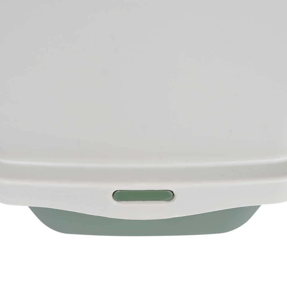 Scatola di sabbia per gatti con pala WC chiuso per animali domestici igienici e inodori per gatti con coperchio anti-perdite e privato 43 x 51 x 38 cm (verde)