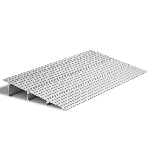 VEVOR Door Threshold Ramp 3‘’ Rise Aluminum Alloy Threshold Ramp Rated 800 lbs Load Capacity,...