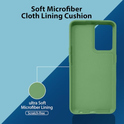 Image of LIRAMARK Liquid Silicone Soft Back Cover Case for OnePlus Nord CE 2 5G / 1+Nord CE 2 5G (Mint Green)