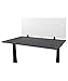 Stand Up Desk Store ReFocus Clamp-On Acrylic Desk Divider Partition Sneeze Guard Shield (Frosted, 47.25