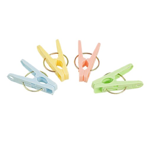 Ruilogod Pin de plástico duro clavijas para pinzas 20 PCS Color surtido