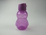 TUPPERWARE Eco pingüino Lila botella niño escuela