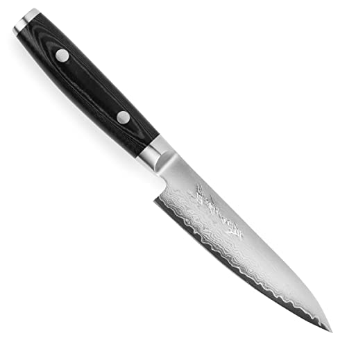 Image of Yaxell Ran Plus 4.75" Petty Knife - Made in Japan - 67 Layers VG10 Damascus