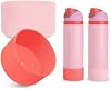 2 piezas de funda de silicona para botella de agua Owala FreeSip 24oz, manga inferior antideslizante resistente a arañazos, accesorios para botellas deportivas, libre de BPA 2