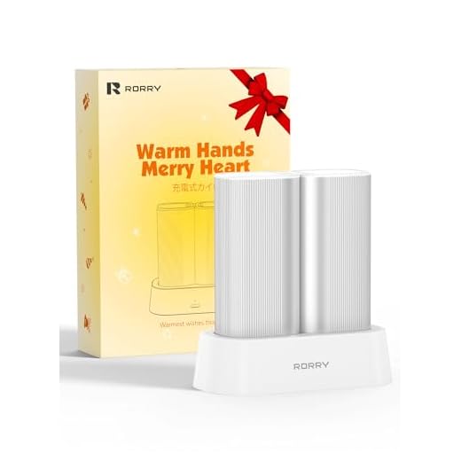 RORRY Hand Warmers Rechargeable 2 Pack, 10000mAh 360° Heating Magnetic Electric Hand Warmer, 24Hrs Warmth Portable Reusable Pocket Heater for Camping for Men Women, Silver