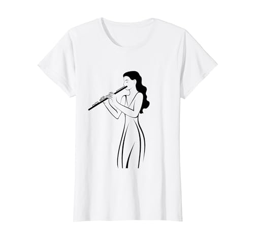Flötistin Flötenlehrer Flötenkonzert T-Shirt