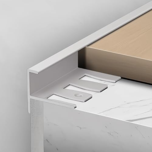 NuoNxuo 見切り材 床 モールディング材 長さ90cm 3本 金属製 カーペットドアトリムストリップ 8.2 〜 18.3mm内径対応 アルミ合金 F字型 エッジプロテクター フローリング タイル 石材 カーペット 敷居 コーナー保護材(J_内径18