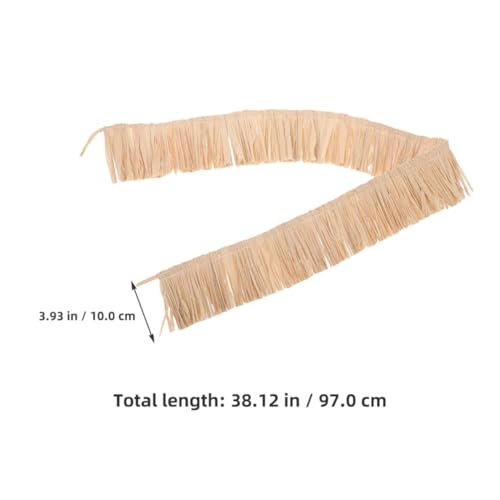 Flecos de rafia natural hechos a mano para manualidades y decoración de verano 3
