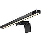 【Augenschutz - Keine Bildschirmblendung】: Dank des asymmetrischen optischen Designs beleuchtet die Bildschirmlampe nur Ihren Schreibtisch und Ihre Tastatur, bringt keine Blendung oder Reflexion auf Ihren Bildschirm.