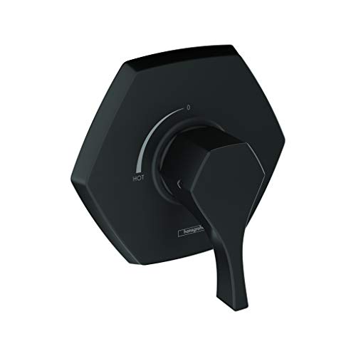 hansgrohe Locarno Transitional Pressure Balance Shower Valve Trim in Matte Black, 04822670