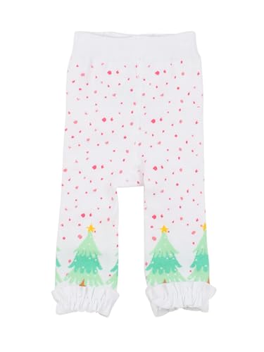 Image of RuffleButts Baby Girls Patterned Footless Ruffled Tights - Ruffle Tights | For Female Infants And Toddlers, Everyday Wear, Special Occasion Outfits, Layering Essential