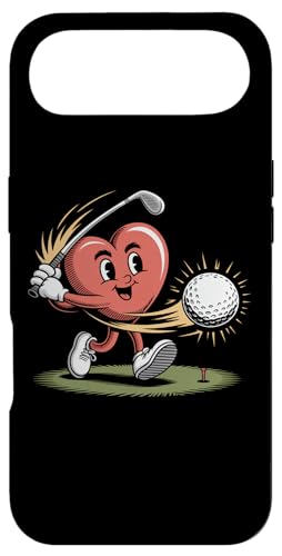 Funny Golf Red Heart Valentine Day �X�}�z�P�[�X iPhone Air �p