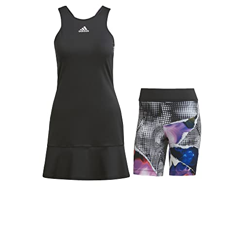 adidas Women's Tennis US Series Y-Dress, Black/Clear Pink, Medium