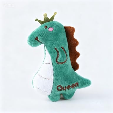 Juguete interactivo para gatos, juguete de peluche con forma de dinosaurio, lindo gato masticable, juguete de dinosaurio verde para interiores, 4.7 pulgadas - 013