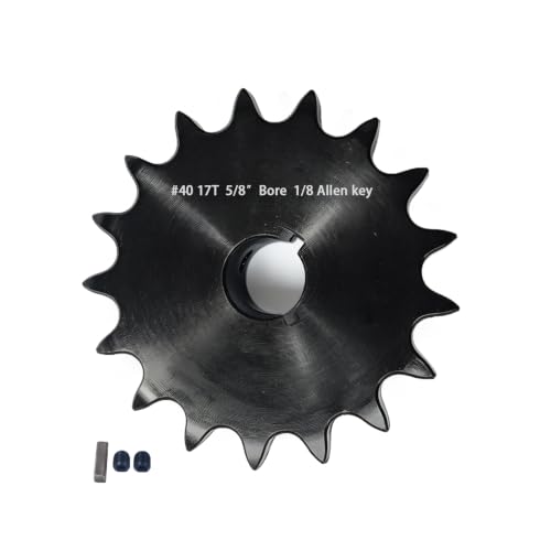 Image of #40 Sprocket 17T 5 /8 inch Bore Hardened Black Oxide