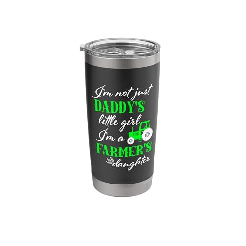Farmer's Daughter T Shirt | Daddy's Little Girl Farm Tractor Stainless Steel Insulated Tumbler
