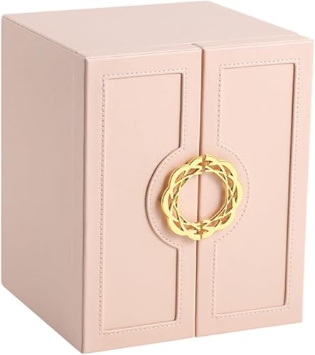 Boîte à bijoux en cuir PU YZCIS avec 5 niveaux de rangement