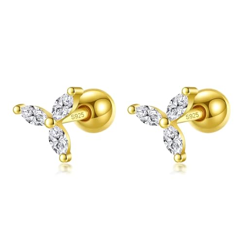 Boucles d'oreilles feuille triangle idéales pour une fête de mariage
