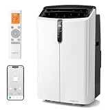 COSTWAY 14000 BTU Klimaanlage mobil mit Abluftschlauch & Fernbedienung/Wifi