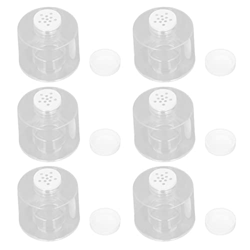 Jwthee 6 PCS Spice Jars, Seasoning Containers Clear Seasoning Box Spice Storage Containers Stackable Spices Pots Multi Container Seasonings Bottle for Kitchen