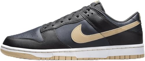 Nike Dunk Low Retro Men's Shoes (DV0831-005, Black/Anthracite/Sesame) Size 10