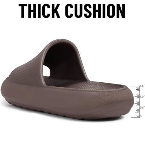 Image of Comwarm Cloud Slide Sandals for Women Men Ultra Comfort Recovery Pillow Slippers Soft Summer Beach Shoes with Low Arch Support