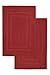NatureMark 2 Tappetini da Bagno 50x80cm, 100% cotone, Rosso Bordeaux, Unità