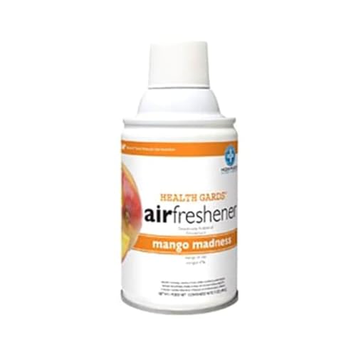 Image of Hospeco Health Gards 07917 Mango Madness Metered Aerosol Air Freshener, 7 oz Can (Case of 12)