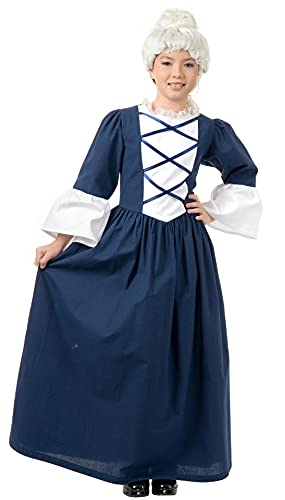 Disfraz Martha Washington para niño, talla M