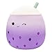 Squishmallows Original 12-Inch Poplina Purple Boba Tea with Blue Straw - Official Jazwares Plush
