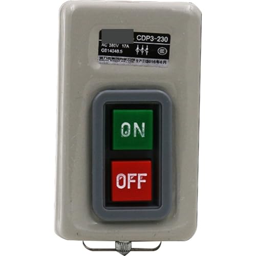 Interruptor trifásico 380V con botón de hebilla para inicio seguro 4